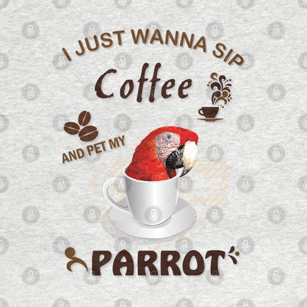 i just wanna sip coffee and pet my parrot by obscurite